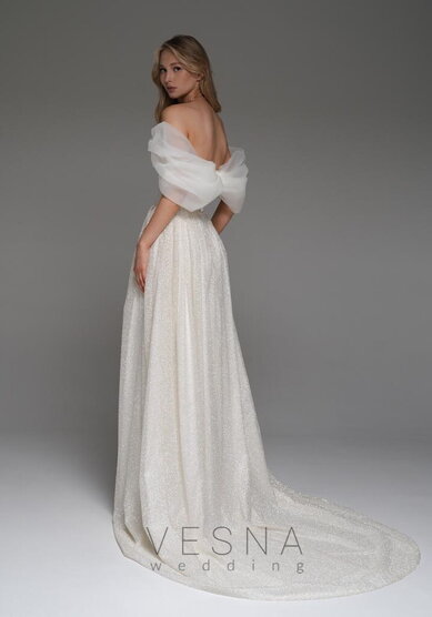 Свадебное платье Джессика Клауд+ Шлейф-V70096 - Свадебный салон Vesna (Москва)