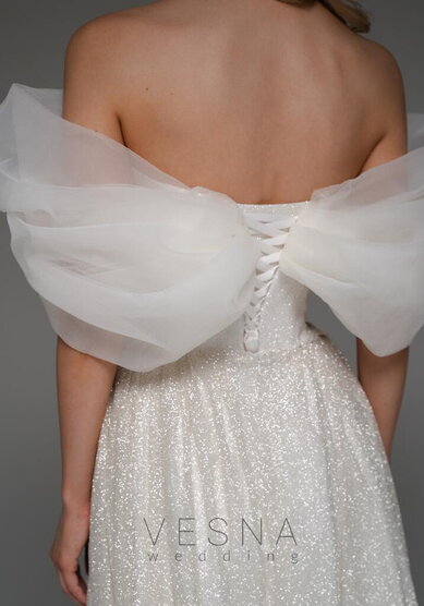 Свадебное платье Джессика Клауд+ Шлейф-V70096 - Свадебный салон Vesna (Москва)