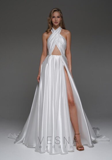Свадебное платье Каралин Силк-V70097 - Свадебный салон Vesna (Москва)
