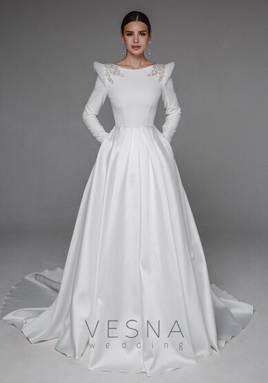 Свадебное платье Энжил-V70105 - Свадебный салон Vesna (Москва)