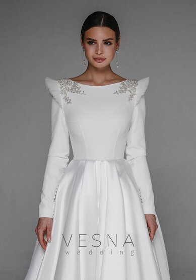 Свадебное платье Энжил-V70105 - Свадебный салон Vesna (Москва)