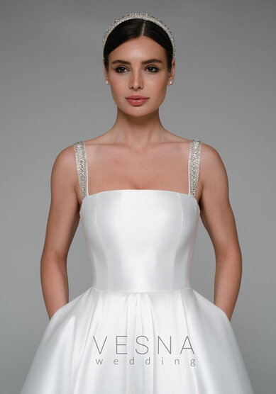 Свадебное платье Шадэ Люкс-V70110 - Свадебный салон Vesna (Москва)