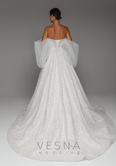 Свадебное платье Примавера Вайт-V70120 - Свадебный салон Vesna (Москва)