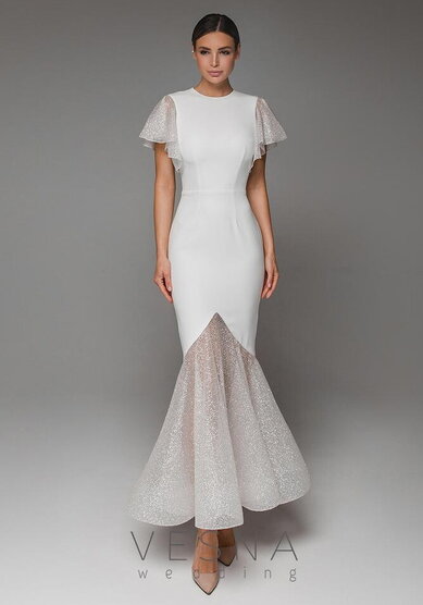 Свадебное платье Матильда Вайт-V70122 - Свадебный салон Vesna (Москва)