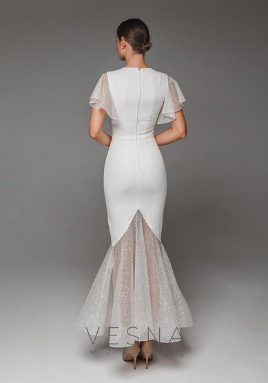 Свадебное платье Матильда Вайт-V70122 - Свадебный салон Vesna (Москва)