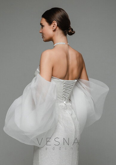 Свадебное платье Джессика Вайт-V70127 - Свадебный салон Vesna (Москва)