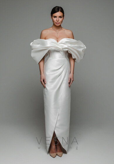 Свадебное платье Рафаэль Вайт-V70129 - Свадебный салон Vesna (Москва)