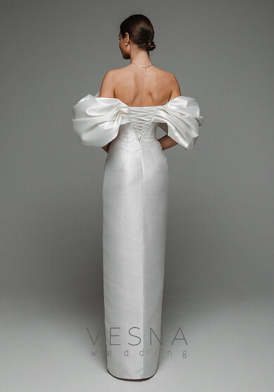 Свадебное платье Рафаэль Вайт-V70129 - Свадебный салон Vesna (Москва)