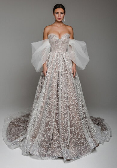 Свадебное платье Примавера-V70134 - Свадебный салон Vesna (Москва)