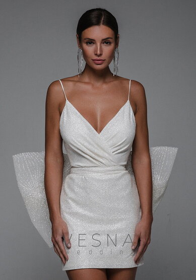 Свадебное платье Пилар + Бант-V70135 - Свадебный салон Vesna (Москва)