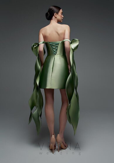 Вечернее платье Вероник Силк Грин-V70680 - Свадебный салон Vesna (Москва)