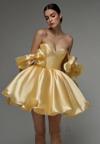 Вечернее платье Принцесс Силк Ваниль-V70682 - Свадебный салон Vesna (Москва)