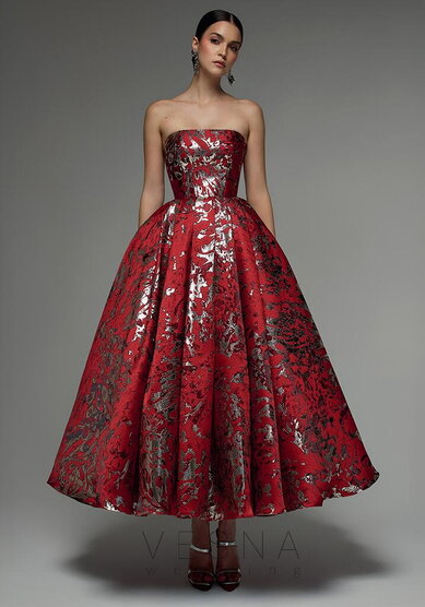 Вечернее платье Грейс Шанхай Рэд-V70683 - Свадебный салон Vesna (Москва)