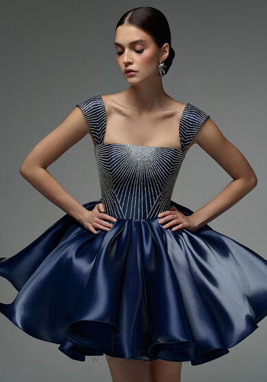 Вечернее платье Миссури Дарк Индиго-V70686 - Свадебный салон Vesna (Москва)