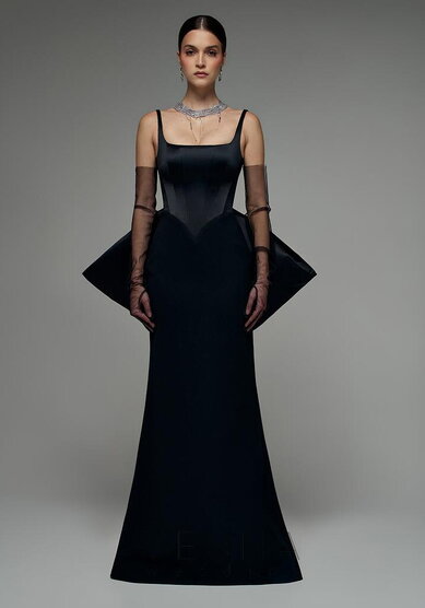 Вечернее платье Джулия Блэк-V70689 - Свадебный салон Vesna (Москва)