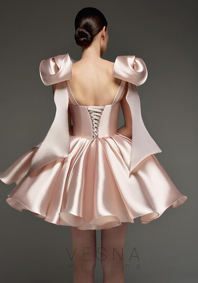 Вечернее платье Принцесс Силк Пинк-V70698 - Свадебный салон Vesna (Москва)