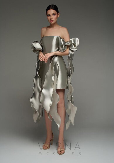 Вечернее платье Вероник Грей-V70699 - Свадебный салон Vesna (Москва)