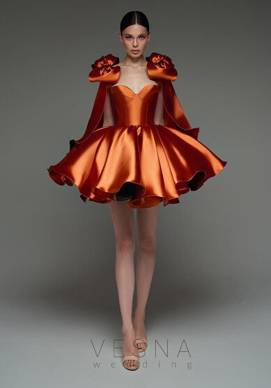 Вечернее платье Принцесс Шафран-V70711 - Свадебный салон Vesna (Москва)