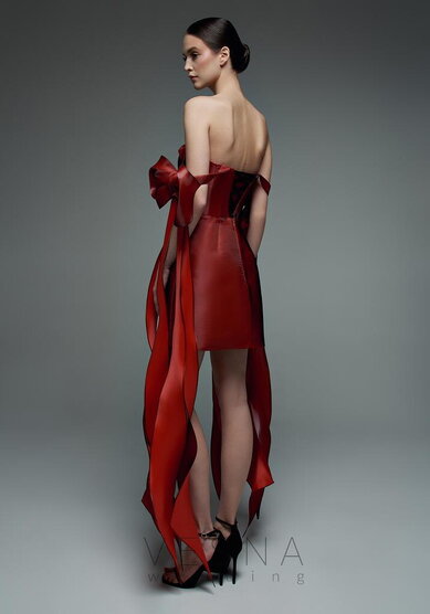 Вечернее платье Вероник Бордо-V70713 - Свадебный салон Vesna (Москва)