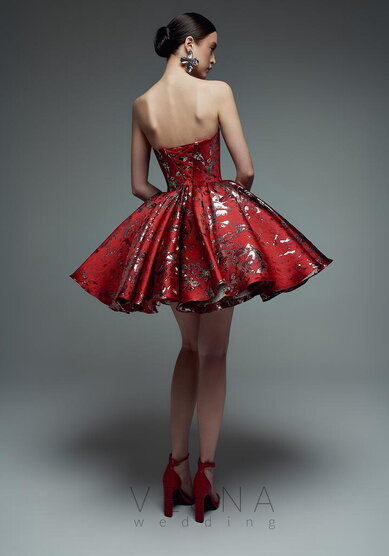 Вечернее платье Ника Шанхай Рэд-V70715 - Свадебный салон Vesna (Москва)