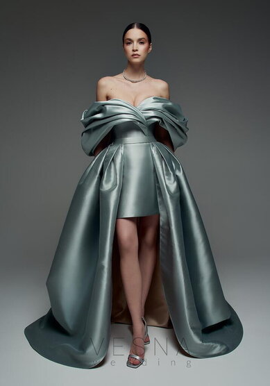 Вечернее платье Зендая Минт + Шлейф-V70718 - Свадебный салон Vesna (Москва)