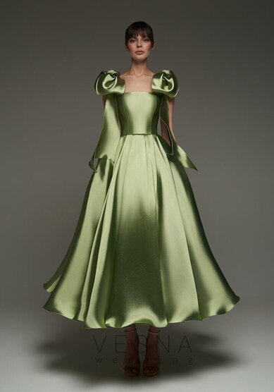 Вечернее платье Келли Грин-V70731 - Свадебный салон Vesna (Москва)