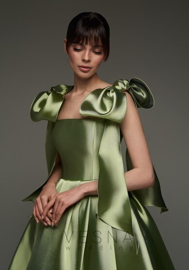 Вечернее платье Келли Грин-V70731 - Свадебный салон Vesna (Москва)