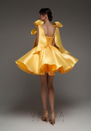 Вечернее платье Ника Еллоу Софт-V70734 - Свадебный салон Vesna (Москва)