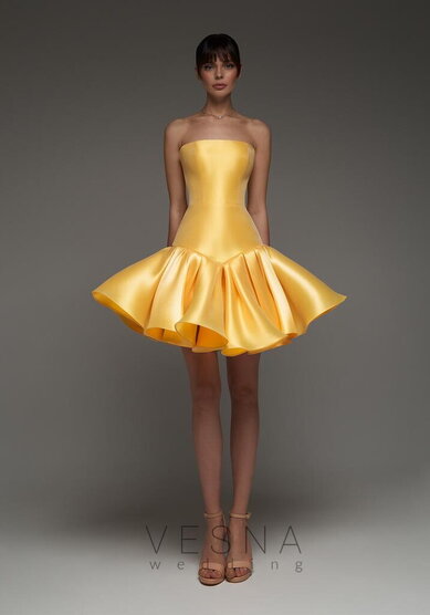 Вечернее платье Сабрин Еллоу Софт-V70735 - Свадебный салон Vesna (Москва)