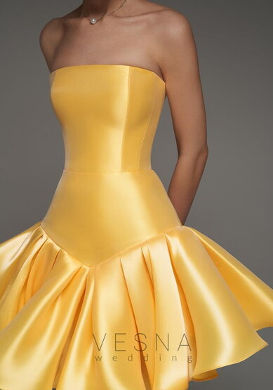 Вечернее платье Сабрин Еллоу Софт-V70735 - Свадебный салон Vesna (Москва)