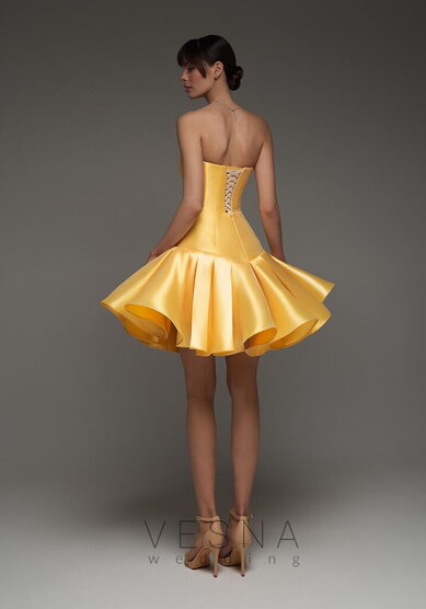 Вечернее платье Сабрин Еллоу Софт-V70735 - Свадебный салон Vesna (Москва)