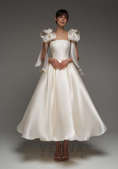 Вечернее платье Келли Крем-V70736 - Свадебный салон Vesna (Москва)