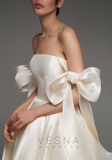 Вечернее платье Келли Крем-V70736 - Свадебный салон Vesna (Москва)