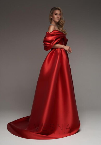 Вечернее платье Зендая Рэд + Шлейф-V70746 - Свадебный салон Vesna (Москва)