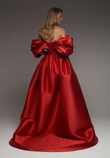 Вечернее платье Зендая Рэд + Шлейф-V70746 - Свадебный салон Vesna (Москва)