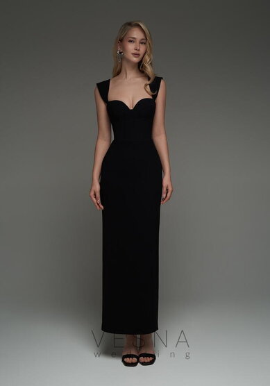 Вечернее платье Джейдис Блэк-V70771 - Свадебный салон Vesna (Москва)