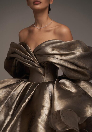 Вечернее платье Рафаэлла Снейк Мокко-V70781 - Свадебный салон Vesna (Москва)