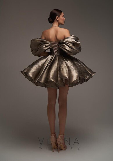 Вечернее платье Рафаэлла Снейк Мокко-V70781 - Свадебный салон Vesna (Москва)