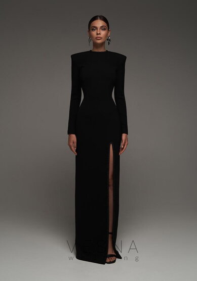 Вечернее платье Сигурни Блэк-V70787 - Свадебный салон Vesna (Москва)