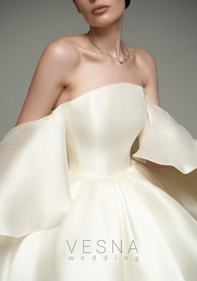 Вечернее платье Эйприл крем-V70796 - Свадебный салон Vesna (Москва)