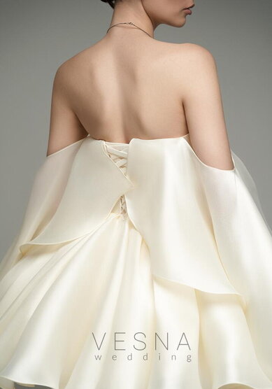 Вечернее платье Эйприл крем-V70796 - Свадебный салон Vesna (Москва)