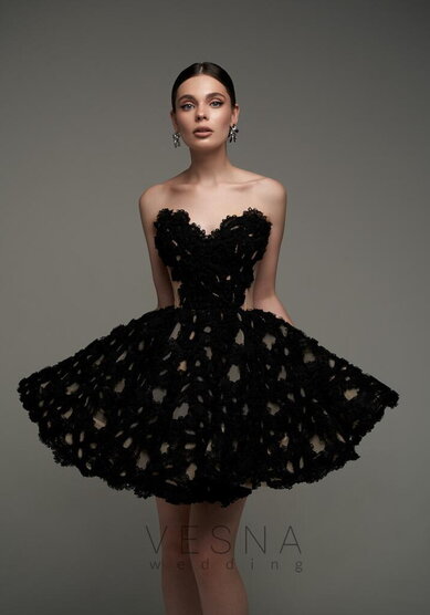 Вечернее платье Прим Блэк-V70798 - Свадебный салон Vesna (Москва)