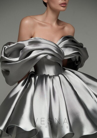 Вечернее платье Рафаэлла Грей-V70803 - Свадебный салон Vesna (Москва)