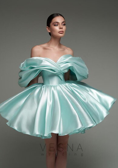 Вечернее платье Рафаэлла Блю Перл-V70804 - Свадебный салон Vesna (Москва)