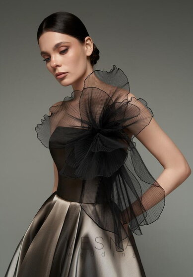 Вечернее платье Грейс Флер Мокко-V70809 - Свадебный салон Vesna (Москва)