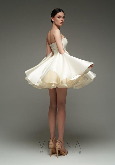 Вечернее платье Тильда Крем-V70813 - Свадебный салон Vesna (Москва)