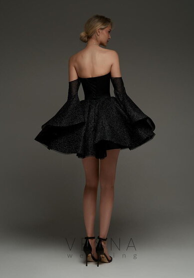 Вечернее платье Ханна Нуар-V70817 - Свадебный салон Vesna (Москва)