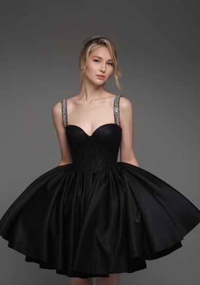 Вечернее платье Аура Нуар Мини-V70839 - Свадебный салон Vesna (Москва)