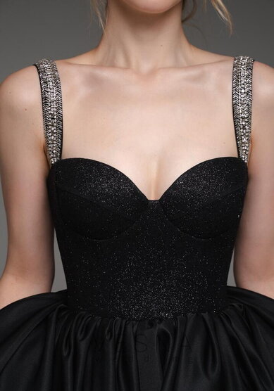 Вечернее платье Аура Нуар Мини-V70839 - Свадебный салон Vesna (Москва)