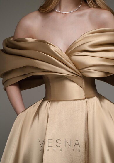 Вечернее платье Белла Нюд-V70840 - Свадебный салон Vesna (Москва)